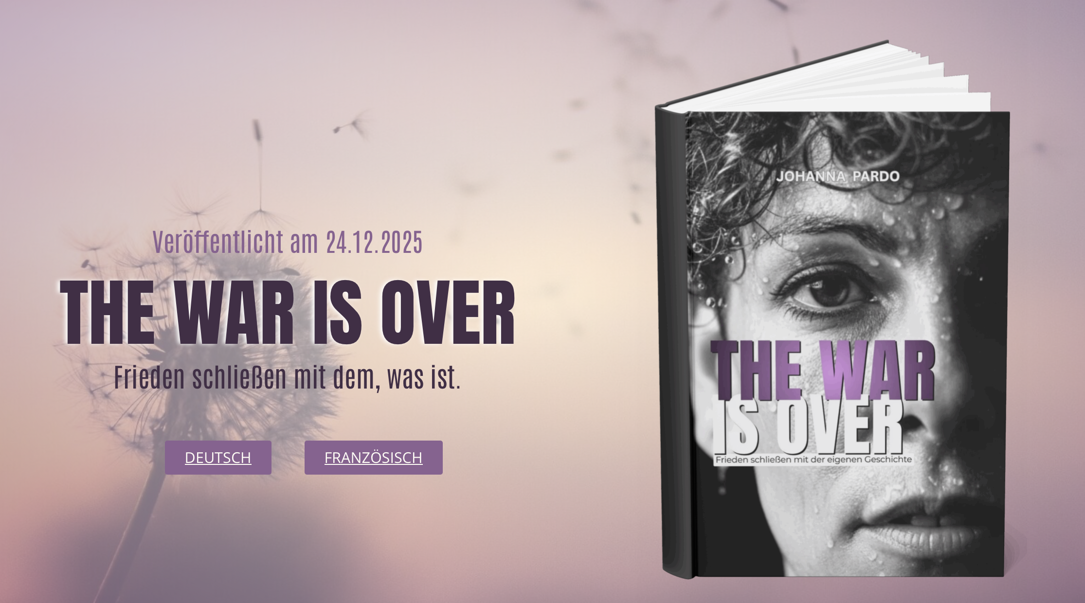 Mehr über den Artikel erfahren Veröffentlichung Buch „The war is over“
